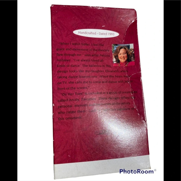 Hallmark 1993 On Her Toes Ballerina Ornament - Picture 2 of 4